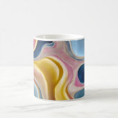 Mug « Zahara ». Tourbillons de bleus, rose et sable (Centre)