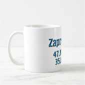 Mug Zaporizhzhia Latitude & Longitude désistée (Gauche)
