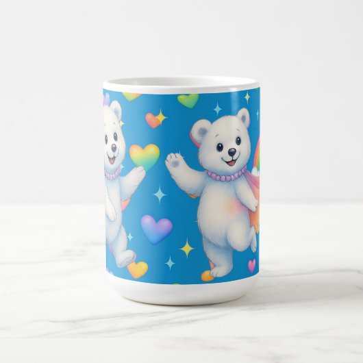 Mug Zarah the Dancing Polar Bear Custom Party Cups (Centre)