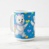 Mug Zarah the Dancing Polar Bear Custom Party Cups (Devant gauche)