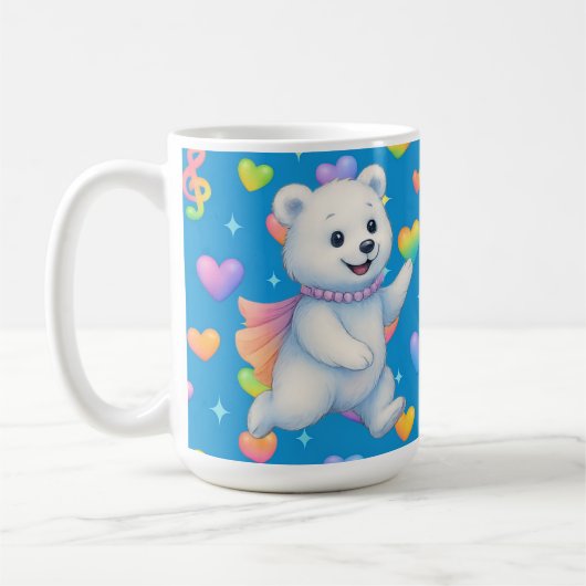 Mug Zarah the Dancing Polar Bear Custom Party Cups (Gauche)