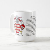 Mug Zarate, l'origine, la signification et la crête (Devant gauche)