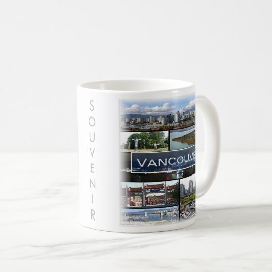 Mug zCA009 mosaïque de VANCOUVER au Canada, (Devant droit)