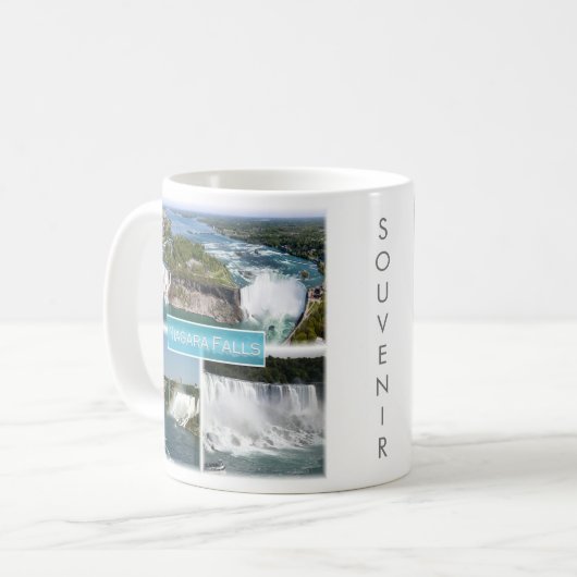 Mug zCA012 NIAGARA TOMBE du pont Rainbow, (Devant gauche)