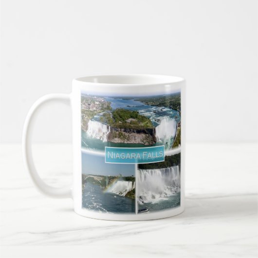 Mug zCA012 NIAGARA TOMBE du pont Rainbow, (Gauche)