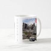 Mug zCA024 MONTRÉAL Panorama, Canada, (Devant droit)