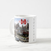 Mug zCA024 MONTRÉAL Panorama, Canada, (Devant gauche)