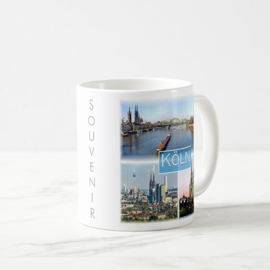 Mug zDE025 COLOGNE KÖLN Allemagne, Europe, (Devant droit)