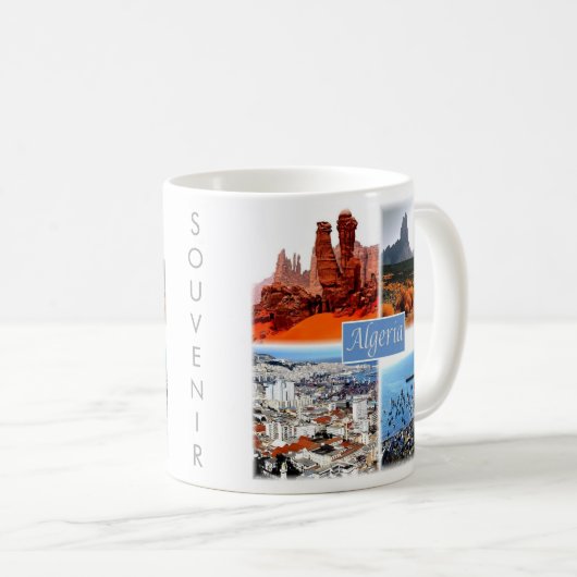 Mug zDZ009 Mosaïque ALGERI, Algérie, Afrique, (Devant droit)