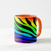 Mug Zebbra barre l'arc-en-ciel (Devant droit)