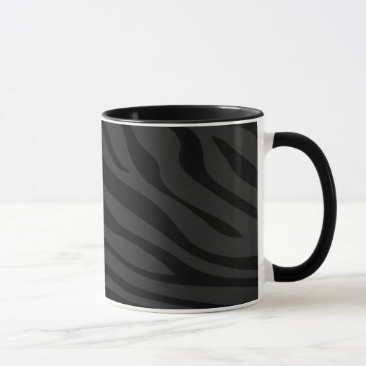 Mug Zebbra barre le noir mat (Droite)