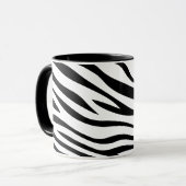 Mug Zebbra barre noir et blanc (Devant gauche)