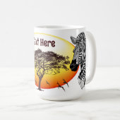 Mug Zebra African Savanna Wild Animal (Devant droit)