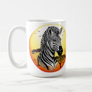 Mug Zebra African Savanna Wild Animal