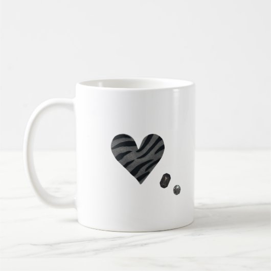 Mug Zebra-heart (Gauche)