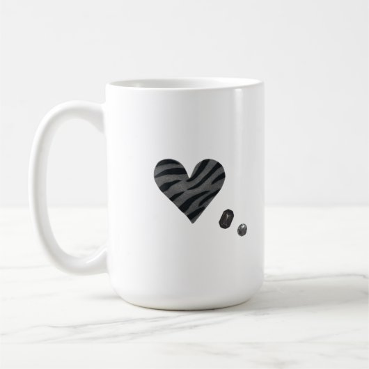 Mug Zebra-heart (Gauche)