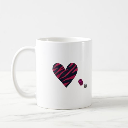 Mug Zebra-heart (Gauche)
