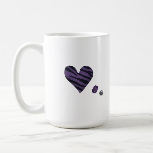 Mug Zebra-heart (Gauche)