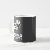 Mug Zebra Heart Rare Disease Awareness Gift 2020 (Devant gauche)
