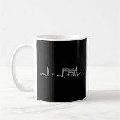 Mug Zebra - Heartbeat Pulse Heart Line Ecg (Gauche)