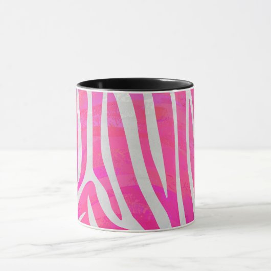 Mug Zebra Hot Pink et White Print (Centre)