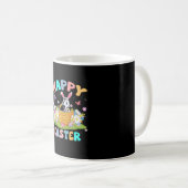 Mug Zebra Lover Joyeux Bunny de Pâques Zebra dimanche (Devant droit)