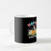 Mug Zebra Lover Joyeux Bunny de Pâques Zebra dimanche (Devant gauche)