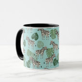 Mug Zebra Monstera Motif (Devant gauche)