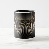 Mug Zebra noir et blanc Poster de animal chic moderne (Centre)