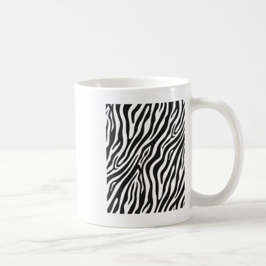 Mug Zebra Pattern amusant graphique (Droite)