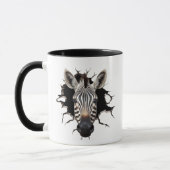Mug Zebra Peeking Through (Gauche)