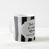 Mug Zebra Print : Merci pour faire la différence (Devant gauche)