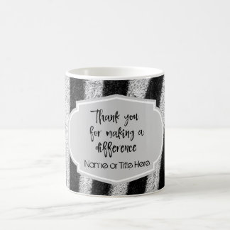 Mug Zebra Print : Merci pour faire la différence