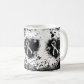 Mug Zebra Print Ribbon Grunge Heart (Devant droit)