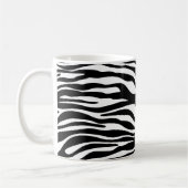 Mug Zebra Print, Zebra Stripes, Noir Et Blanc (Gauche)