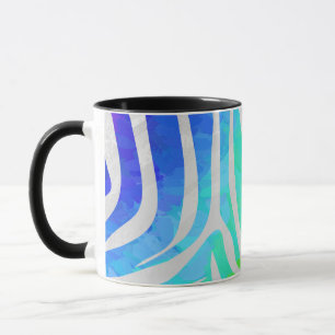 Mug Zebra Rainbow et White Print