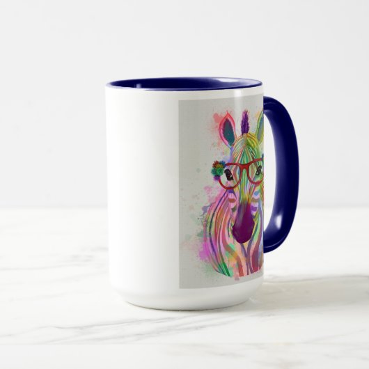 Mug Zebra Rainbow Splash (Devant droit)
