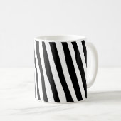 Mug Zebra rayures motif noir & blanc + vos idées (Devant droit)