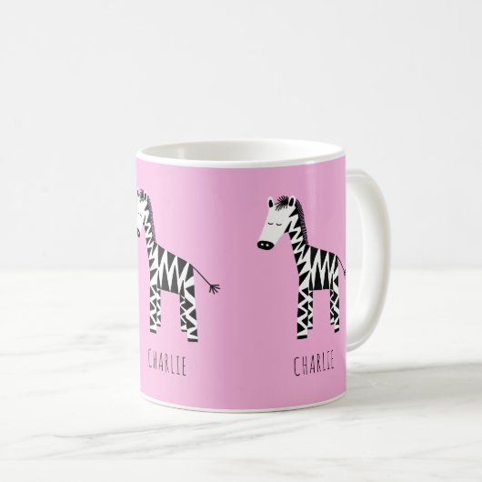 Mug Zebra Rose (Devant droit)