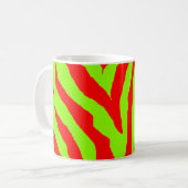 Mug Zebra Rouge & Vert (Devant gauche)