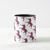 Mug Zebra Silhouette noir et rose chaud (Centre)
