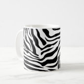 Mug Zebra Stripes Poster de animal sauvage noir et bla (Devant gauche)