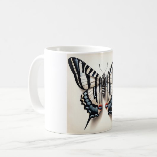 Mug Zebra Swallowtail Butterfly 040624IREF122 - Waterc (Devant gauche)