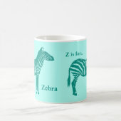 Mug Zebra - Turquoise et Aqua (Centre)