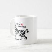 Mug Zebraham - J'aime le contraste (Devant gauche)