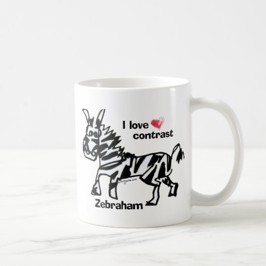 Mug Zebraham - J'aime le contraste (Droite)