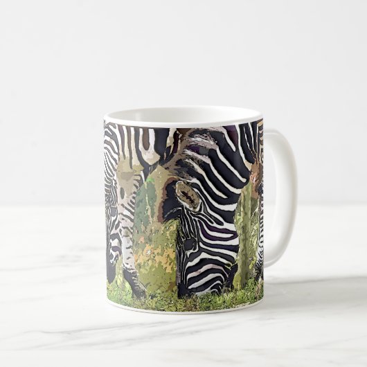 MUG ZEBRAS GRAZING (Devant droit)
