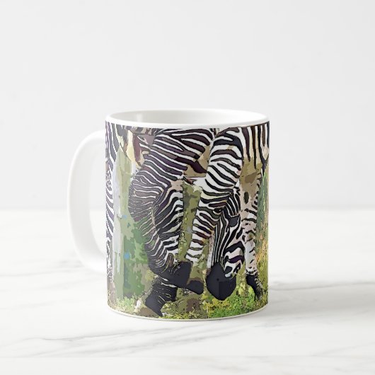 MUG ZEBRAS GRAZING (Devant gauche)