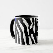 Mug zèbre. (Devant gauche)