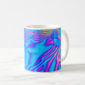 Mug Zèbre à rayures psychédéliques : Néon Fluorescent (Devant droit)